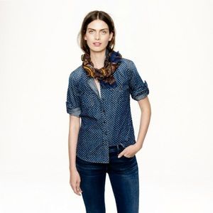 J. Crew chambray shirt with stars